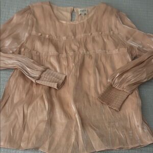 Hayden Shimmering Rose Gold Blouse
